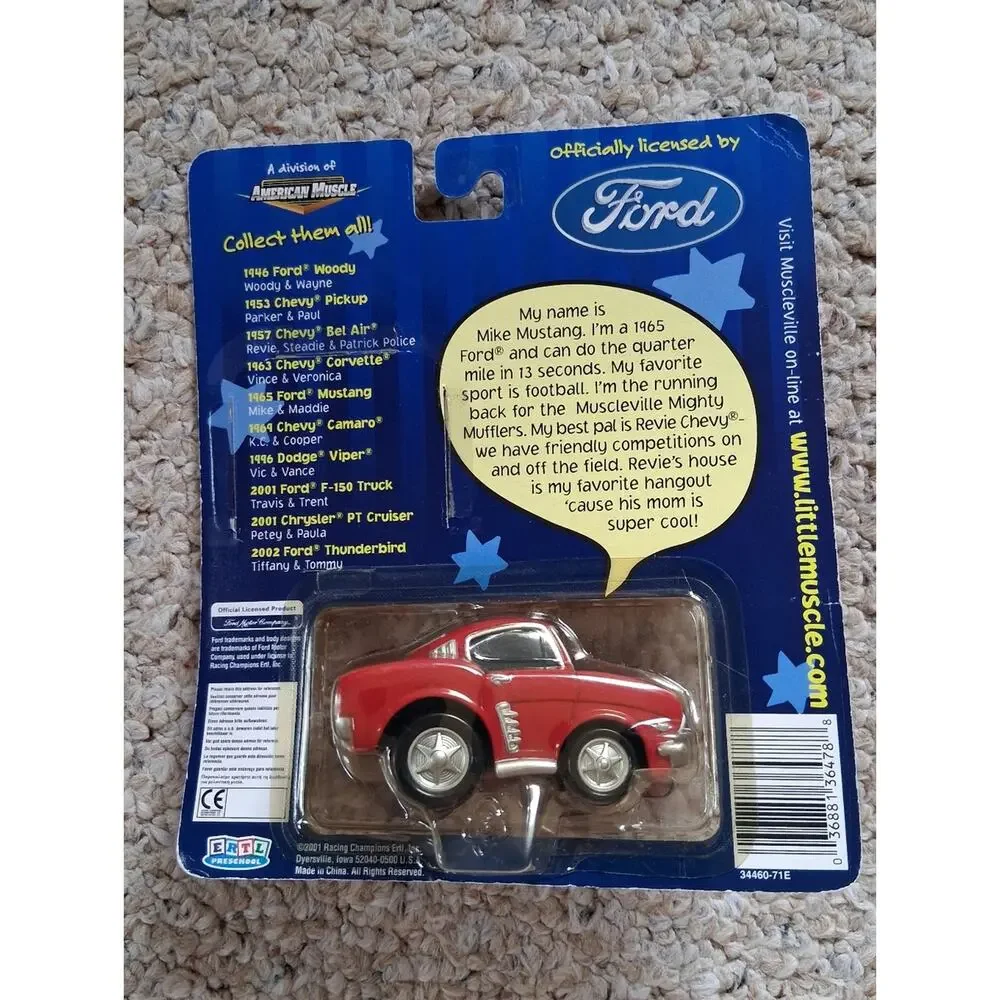 NWT Ford Little Muscle Vintage Die Cast Metal Car 1965 Mustang Mike